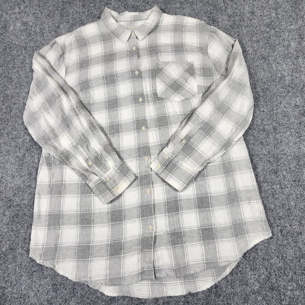 A-new-day Women's Grey and White Shirt